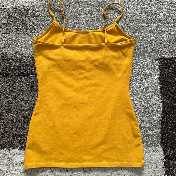 EXPRESS (S) Mustard Yellow Original Best Loved Bra Fitted Cami Honey Golden #1 - Picture 5 of 8
